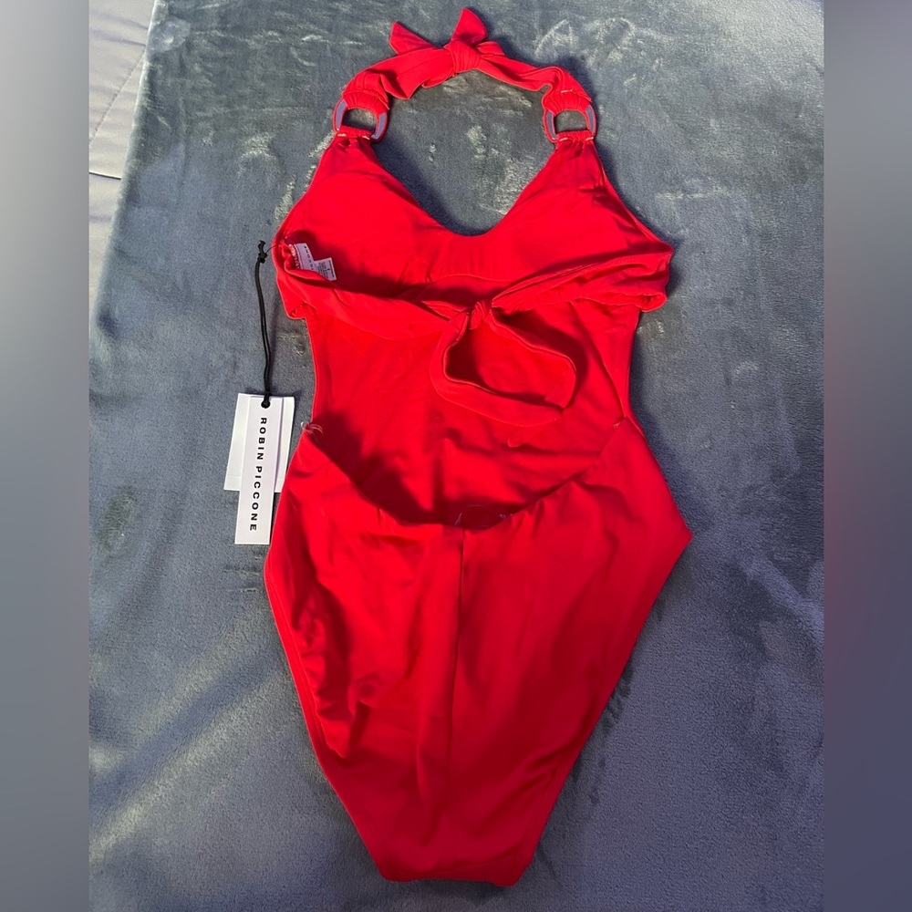 Robin Piccone Women's Kate Scoop Neck One Piece
Swimsuit | Red | NWT - Picture 4 of 15